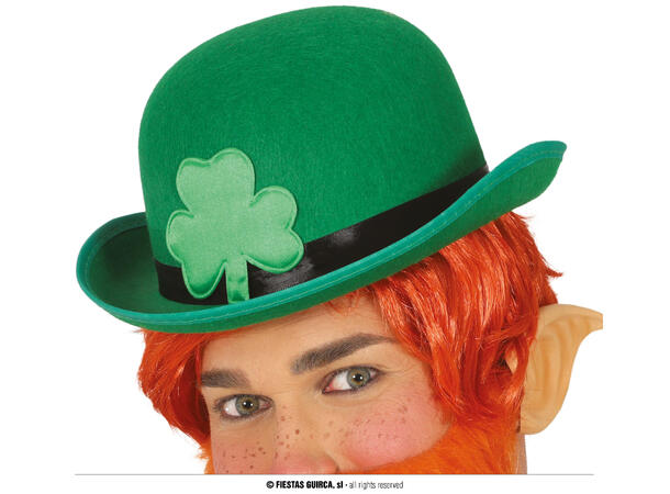 Bowlerhatt - St. Patricks Day 1 Hatt i filt til voksen 