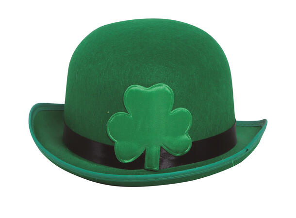 Bowlerhatt - St. Patricks Day 1 Hatt i filt til voksen 