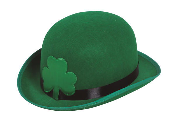 Bowlerhatt - St. Patricks Day 1 Hatt i filt til voksen 