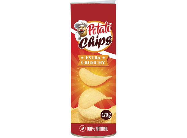 Chipsbeholder m/overraskelse 1 Festleke i papir - 20cm 