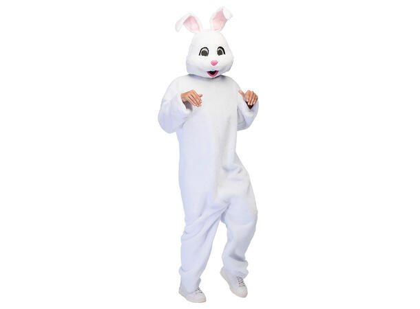 Hoppende hare - Hvit 1 Kostyme til voksen - Unisex - Onesize 