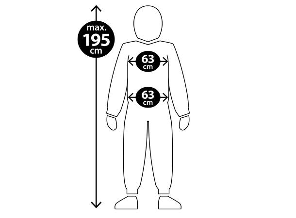 Hoppende hare - Hvit 1 Kostyme til voksen - Unisex - Onesize 