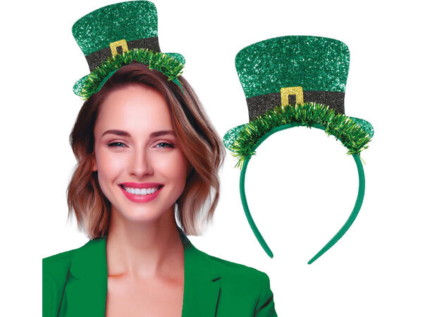 Hårbøyle - Hatt - St. Patricks Day 1 Hårbøyle i plast 