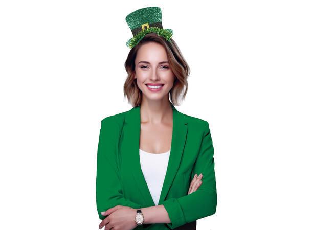 Hårbøyle - Hatt - St. Patricks Day 1 Hårbøyle i plast 