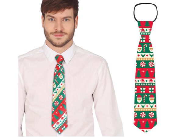 Juleslips - Candy cane 1 Slips i polyester - 45cm 