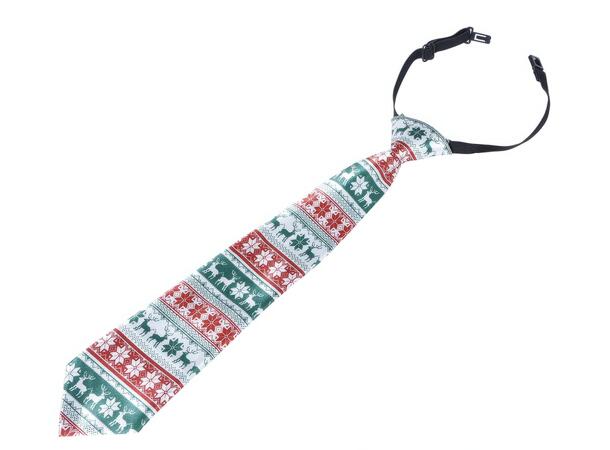 Juleslips - Julemønster 1 Slips m strikk - 45cm 