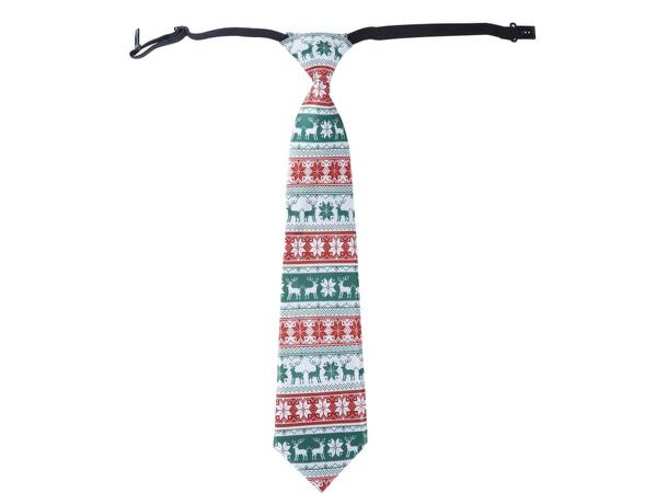 Juleslips - Julemønster 1 Slips m strikk - 45cm 