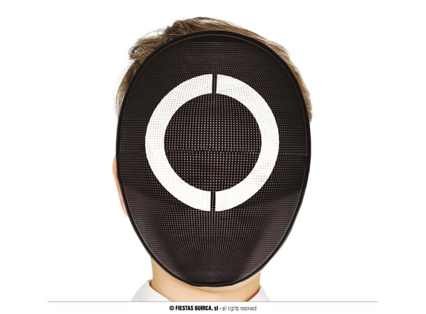 Maske med rundt symbol - Sqiud Game 1 Maske til barn i PVC 