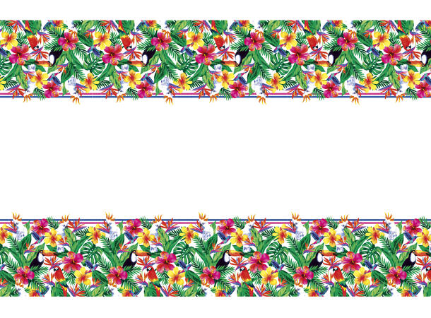 Palme Luau 1 Plastikkduk firkantet - 137x214cm