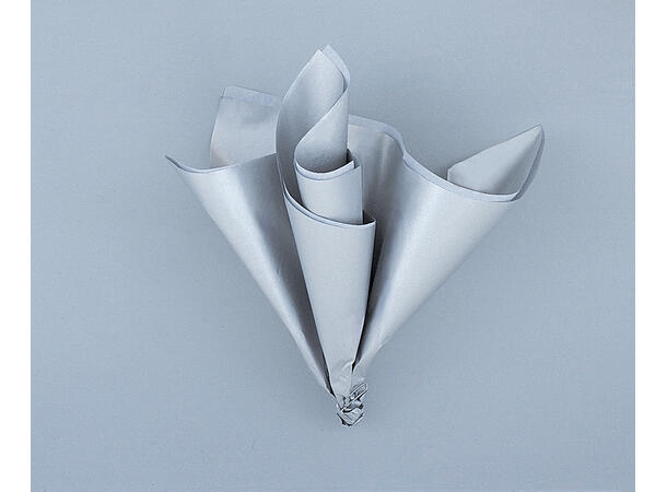 Silkepapir - Sølv Metalllic 5 stk silkepapir - 50x66cm 