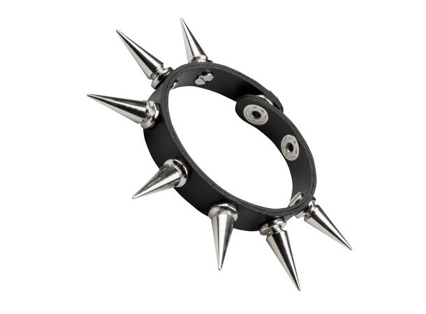 Smalt armbånd med store nagler - Spike 1 Armbånd i plast til voksen 