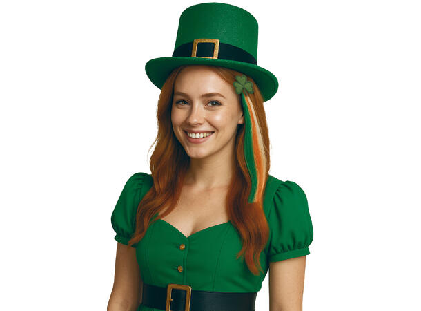 St. Patricks day - Hairextension kløver 1 Hairextension - 40cm 