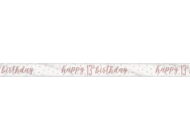 Rosegull Glitz - #13 1 Foliebanner - 2,9m