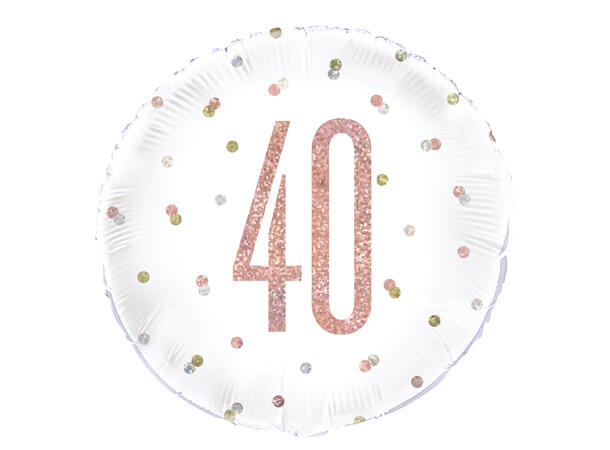 Rosegull Glitz - #40 1 Folieballong - 46cm(18")