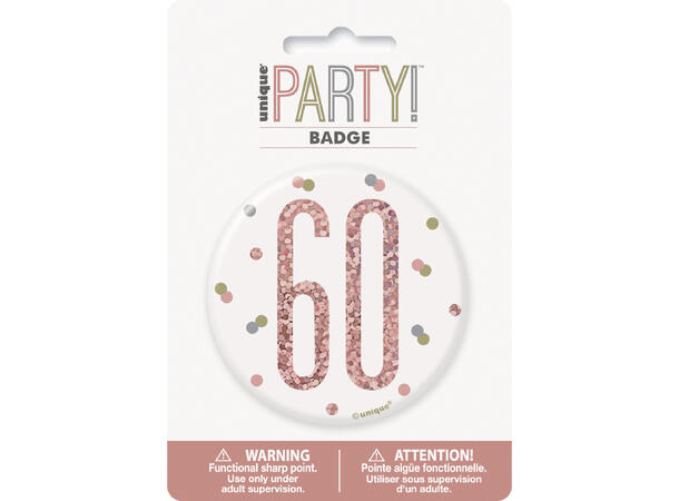 Rosegull Glitz - #60 1 merke - 7,5cm