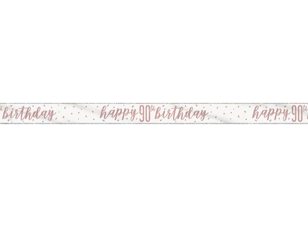 Rosegull Glitz - #90 1 Foliebanner - 2,9m