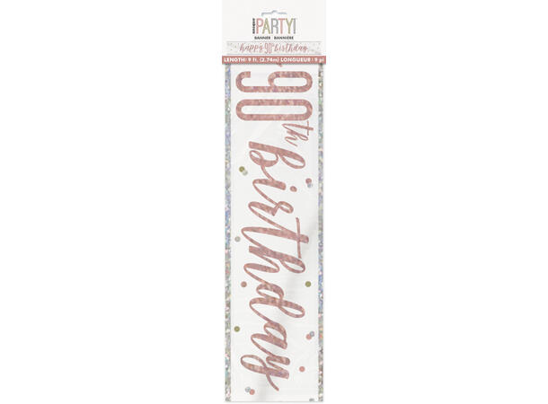 Rosegull Glitz - #90 1 Foliebanner - 2,9m