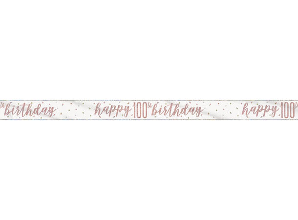 Rosegull Glitz - #100 1 Foliebanner - 2,9m