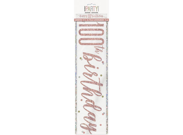 Rosegull Glitz - #100 1 Foliebanner - 2,9m