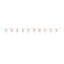 Rosegull Glitz - #30 1 Flaggbanner i plast - 2,9m