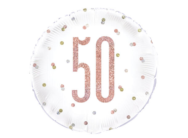 Rosegull Glitz - #50 1 Folieballong - 46cm(18")