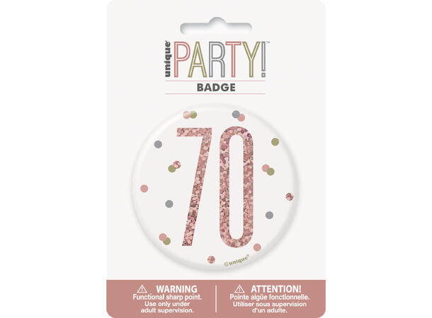 Rosegull Glitz - #70 1 merke - 7,5cm