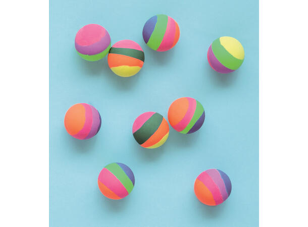 Sprettballer - Pastell Striper 8 Festleker - 3,5cm