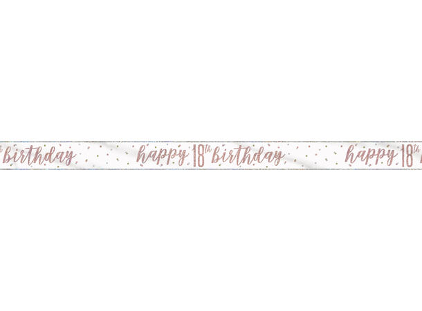 Rosegull Glitz - #18 1 Foliebanner - 2,9m