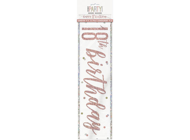 Rosegull Glitz - #18 1 Foliebanner - 2,9m
