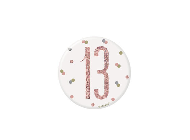 Rosegull Glitz - #13 1 merke - 7,5cm