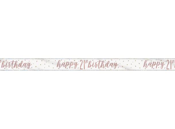 Rosegull Glitz - #21 1 Foliebanner - 2,9m