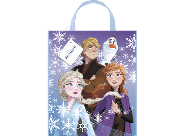 Frozen 2 1 Stor Gavepose i plast - 33x28cm