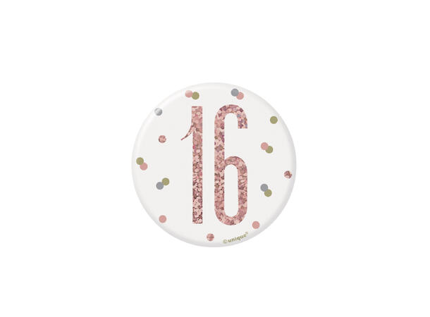 Rosegull Glitz - #16 1 merke - 7,5cm