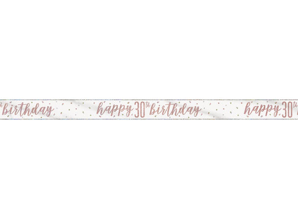 Rosegull Glitz - #30 1 Foliebanner - 2,9m