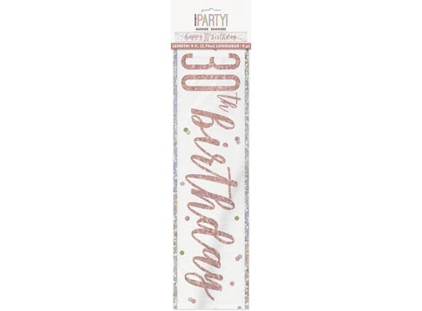 Rosegull Glitz - #30 1 Foliebanner - 2,9m