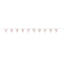 Rosegull Glitz - #60 1 Flaggbanner i plast - 2,9m