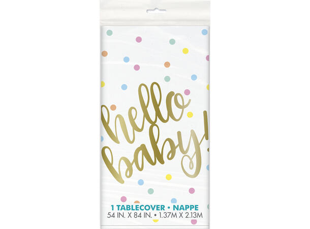 Hello Baby 1 Plastikkduk firkantet - 137x214cm