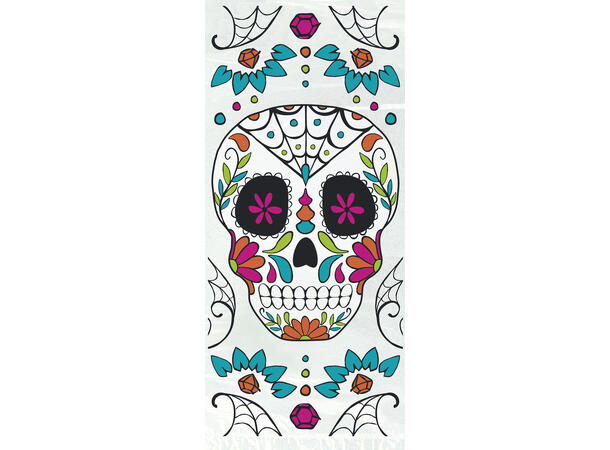 Kranie Day of the Dead 20 Cellofanposer - 28x13cm, inkl lukkere