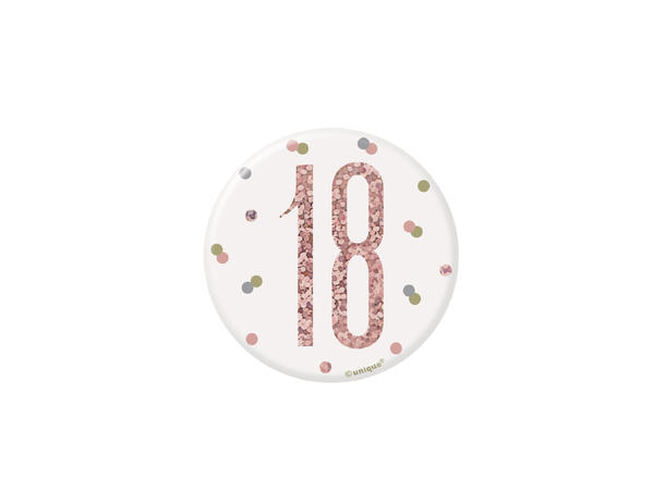 Rosegull Glitz - #18 1 merke - 7,5cm