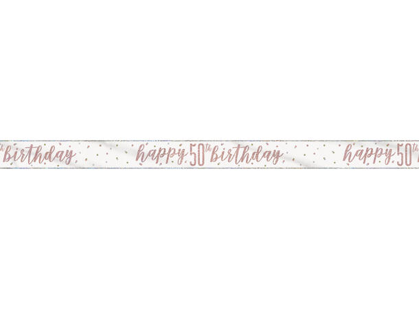 Rosegull Glitz - #50 1 Foliebanner - 2,9m