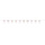 Rosegull Glitz - "Happy Birthday" 1 Flaggbanner i plast - 2,9m