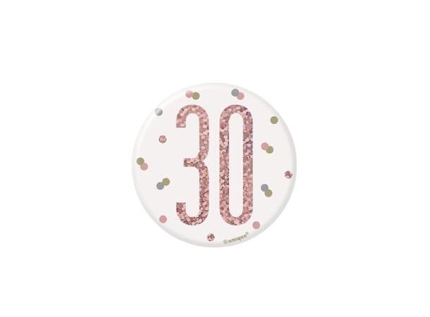 Rosegull Glitz - #30 1 merke - 7,5cm