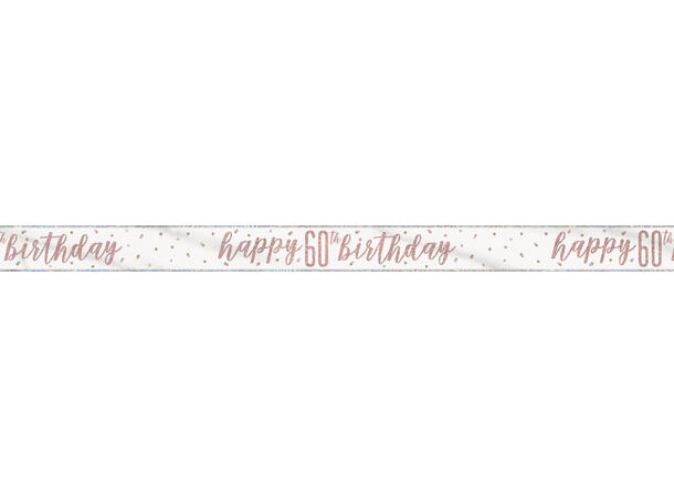 Rosegull Glitz - #60 1 Foliebanner - 2,9m