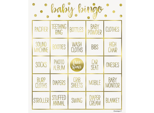 Hello Baby 1 Festleke/spill for 8 - Bingo