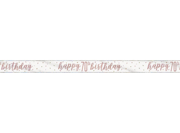 Rosegull Glitz - #70 1 Foliebanner - 2,9m