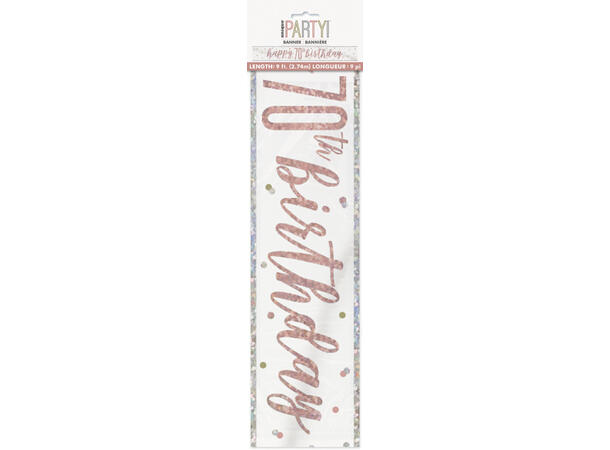 Rosegull Glitz - #70 1 Foliebanner - 2,9m