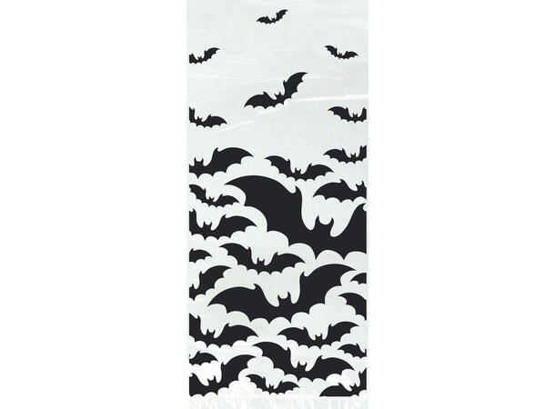 Flaggermus Halloween - Sort 20 Cellofanposer - 28x13cm, inkl lukkere