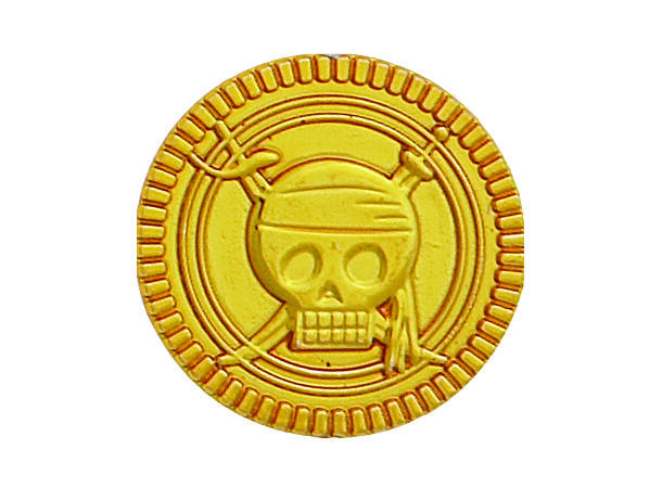 Gullmynter Pirat i nett 30 Plastikk gullmynter i salgsdiplay