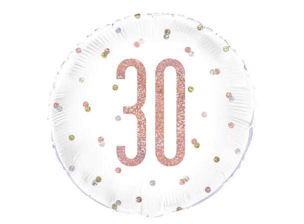 Rosegull Glitz - #30 1 Folieballong - 46cm(18")