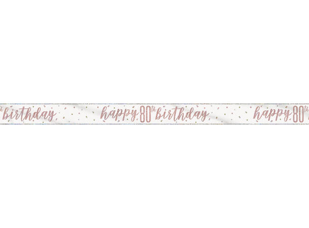 Rosegull Glitz - #80 1 Foliebanner - 2,9m